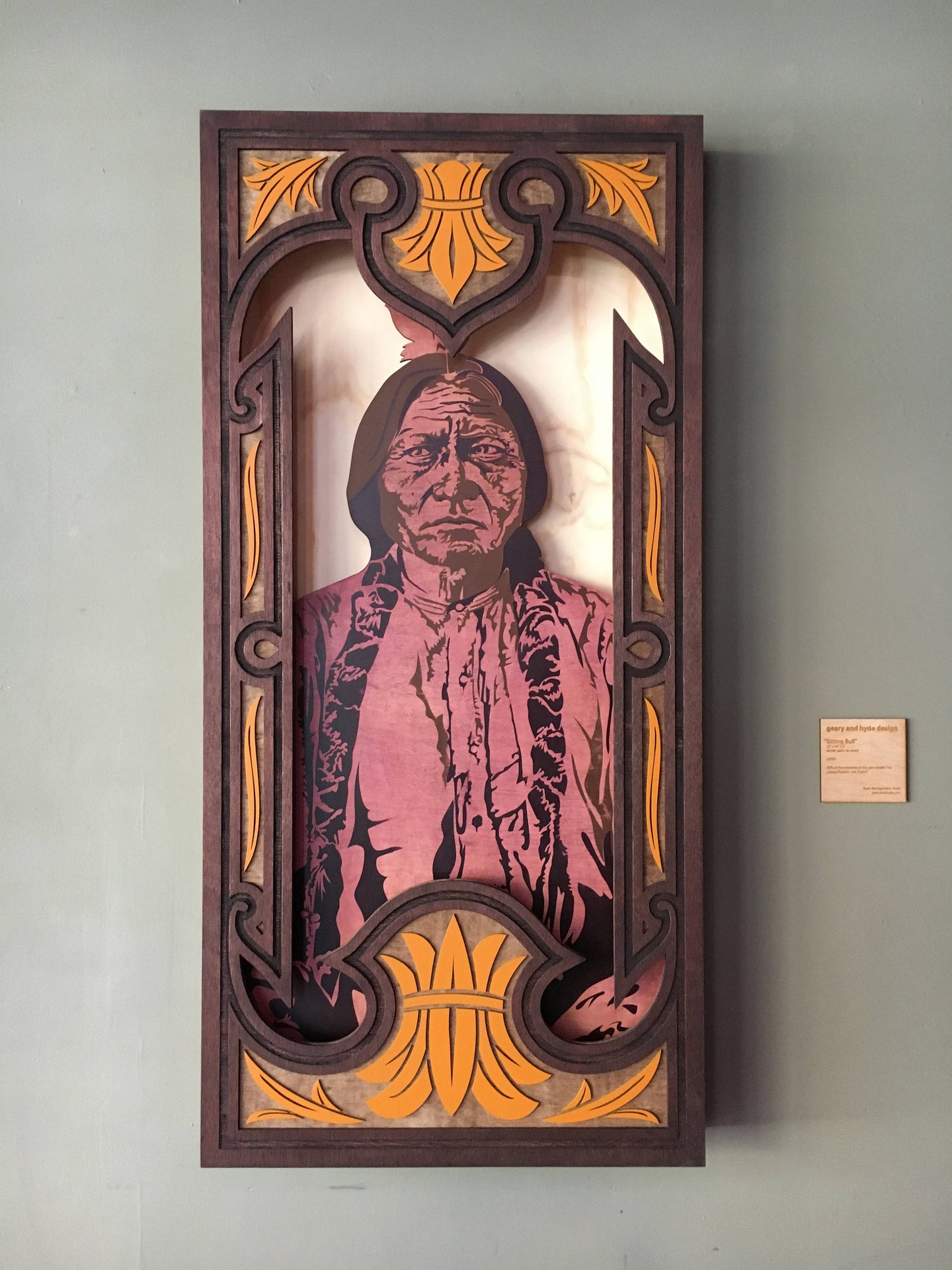 Sitting Bull 3d Painting